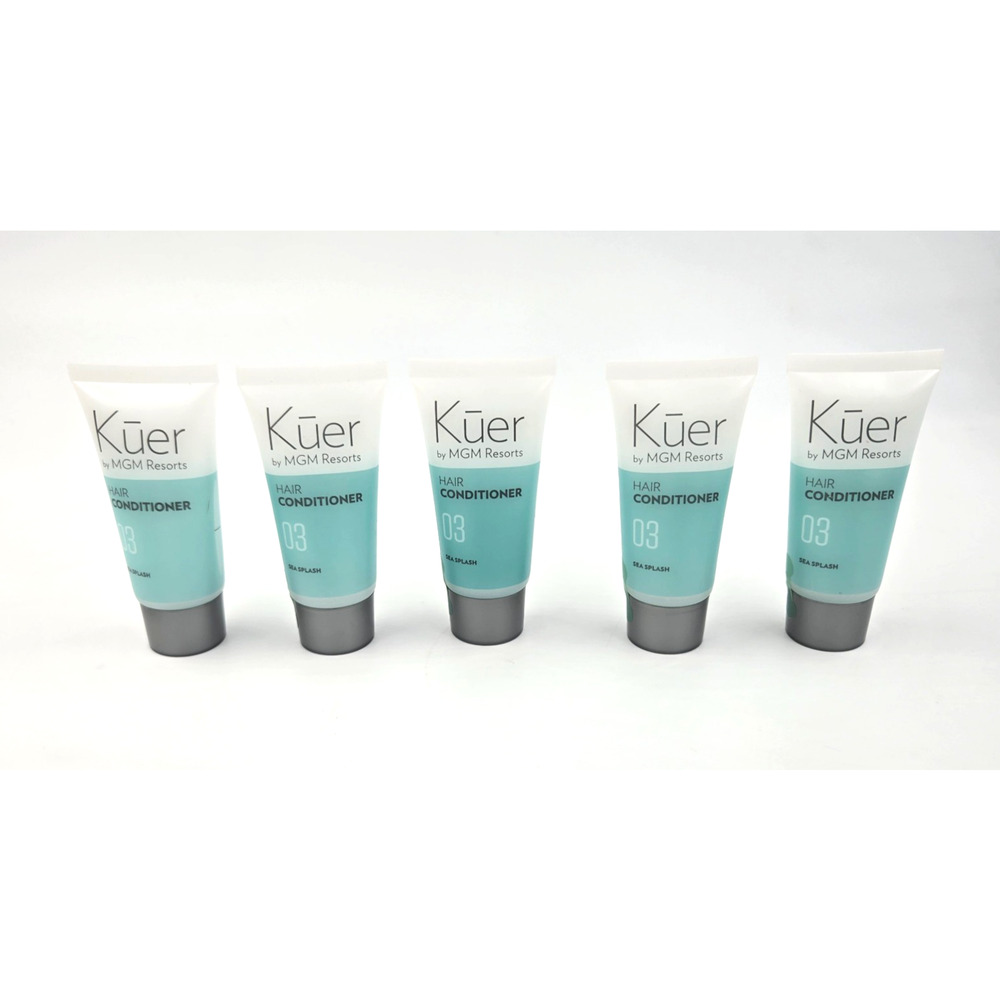 KUER by MGM Resorts ALOE Hair Conditioner 1.25oz Lot of 5 - Awesome SEA SPLASH